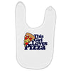this girl loves pizza Baby Bibs