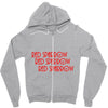 Red Sparrow Zipper Hoodie