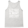my kids made me bald tired funny Tank Top