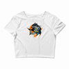 shark knight graphic Crop Top