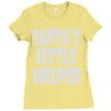 santa's little helper Ladies Fitted T-Shirt