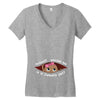January Peeking Out Baby Girl Women's V-Neck T-Shirt