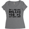 don't want none Women's Triblend Scoop T-shirt