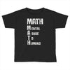 math mental abuse to humans Toddler T-shirt