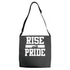 rise with pride Adjustable Strap Totes