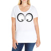 googly eyes Ladies Curvy T-Shirt