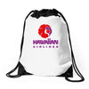 stylish retro hawaiian airlines Drawstring Bags