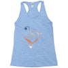 music expresses clef heart girls Racerback Tank