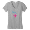 Swole Mates Couple Design Women's V-Neck T-Shirt