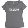 samcro funny retro biker gang sons fancy dress anarchy vintage Women's Triblend Scoop T-shirt