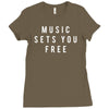 music sets you free Ladies Fitted T-Shirt