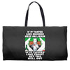 if it tastes like chicken, funny rude ideal birthday present Weekender Totes