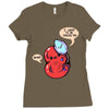 virus loves you this much Ladies Fitted T-Shirt