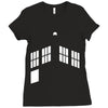 blue boxes Ladies Fitted T-Shirt