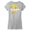 khabib gold eagle Women's V-Neck T-Shirt