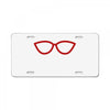 kacamata red License Plate
