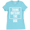think outside the box Ladies Fitted T-Shirt