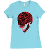geometric skull Ladies Fitted T-Shirt