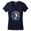america newthumb Women's V-Neck T-Shirt