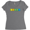 bazinga periodic table funny funny birthday present gift Women's Triblend Scoop T-shirt