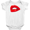 lips red kiss passion girl Baby Onesie