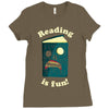 reading is fun Ladies Fitted T-Shirt