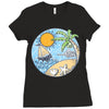summer ornament Ladies Fitted T-Shirt