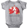 lung cancer awaneress Baby Bodysuit