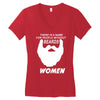 people without beard Women's V-Neck T-Shirt