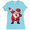 Santa Dabbing Ladies Fitted T-Shirt