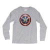 cotton captain america shield distressed, ideal gift or present Long Sleeve Shirts