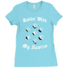 rolling with the homies Ladies Fitted T-Shirt