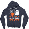 i'm the crazy cat lady Zipper Hoodie