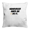 Hamburger Throw Pillow