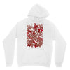 rood en wit Unisex Hoodie