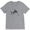 sharks with frickin laser beams t shirt soft funny austin powers tee d V-Neck Tee