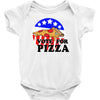 vote for pizza Baby Bodysuit