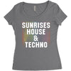 Sunrises House &amp; Techno Women's Triblend Scoop T-shirt