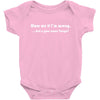blow me if i'm Baby Bodysuit