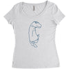 apatosaurus Women's Triblend Scoop T-shirt