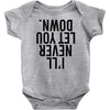 i'll never let you down Baby Bodysuit