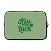 kiss me for luck Laptop sleeve