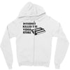 internet killed the video store Zipper Hoodie