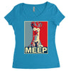 beaker meep poster, ideal birthday gift or present Women's Triblend Scoop T-shirt