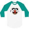 animal face 3/4 Sleeve Shirt