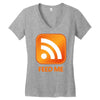 rss feed me Women's V-Neck T-Shirt