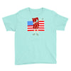 bacon american flag dab Youth Tee