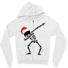 skeleton dabbing christmas Zipper Hoodie