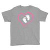 Baby Girl with Heart Any Name Customized Youth Tee
