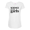 Science is for Girls Maternity Scoop Neck T-shirt
